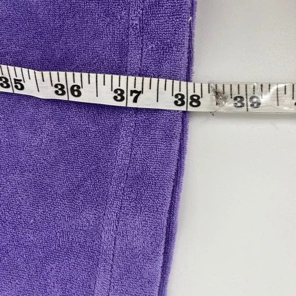 Fabletics Island Terry Halter Dress Purple Terry Cloth Beach Medium - Picture 6 of 6